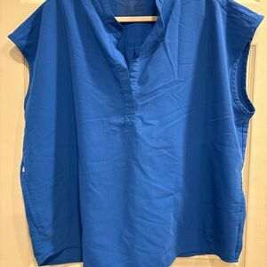 Figs Royal Blue Technical Collection Rafaela Oversized Top